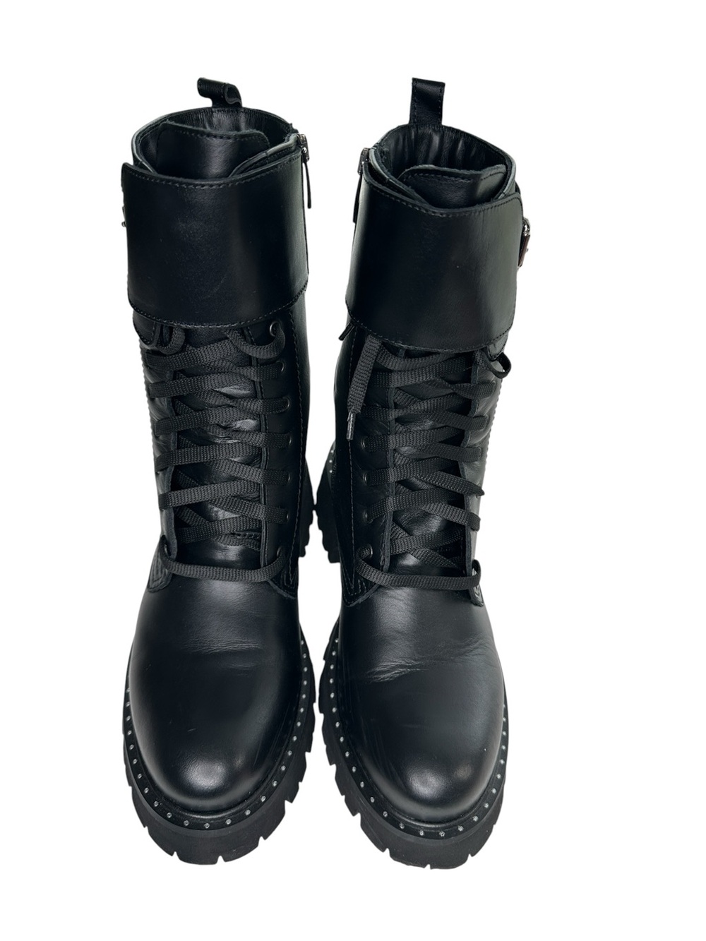 La Canadienne Women's Cody Lace Up Buckled Booties Black Sz: 8 - Picture 7 of 13